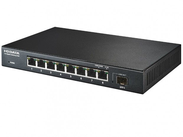 1万円台前半からの10G対応SFP+搭載2.5ギガビットハブがアイ・オー・データから