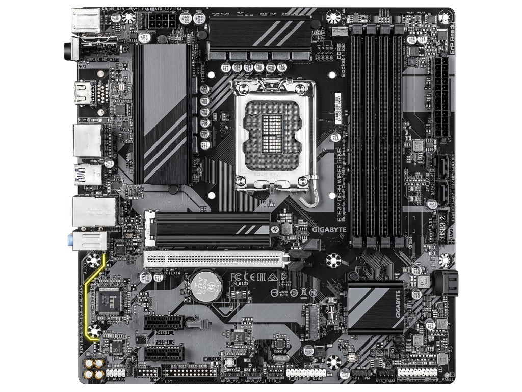 PCIe 5.0対応のIntel B760チップセットMicroATXマザーボード、GIGABYTE