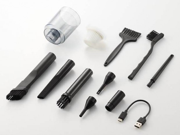 アタッチメントの付け換えでハンディ掃除機としても使える2Way仕様の電動エアダスター