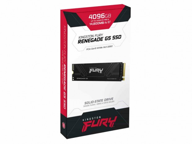 最大14,800MB/s、220万IOPSのPCIe 5.0対応NVMe M.2 SSD、Kingston「FURY Renegade G5」
