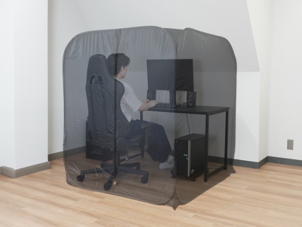 没入できる屋内プライベート領域を展開可能な「コシツブース」がサンコーから