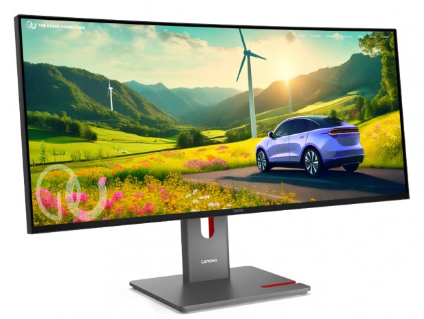 レノボ、最大140W給電やドック機能を搭載した34型湾曲ウルトラワイド液晶ディスプレイ