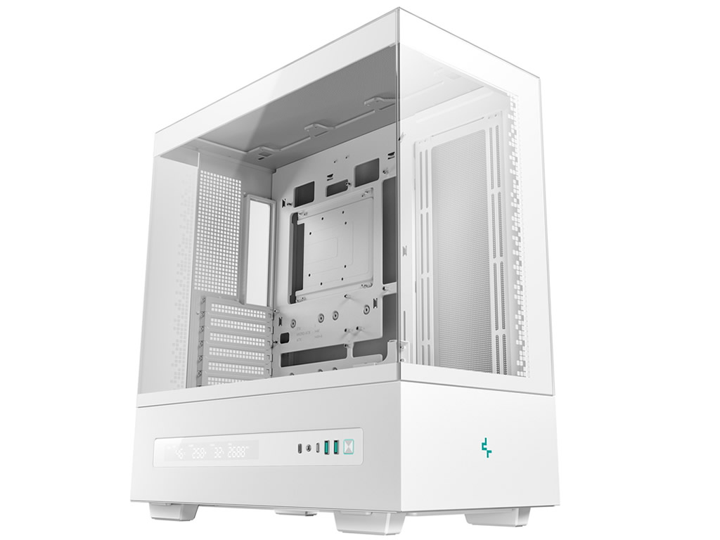 前・左側面・リアの一部に強化ガラスを採用するPCケース、DeepCool