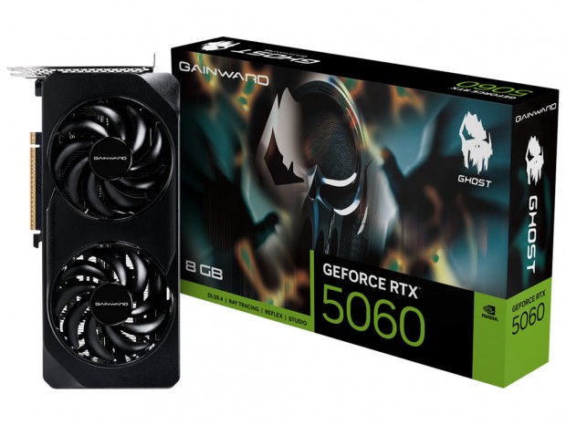 ミドルレンジGPU搭載の新モデル「GAINWARD RTX 5060 GHOST 8GB