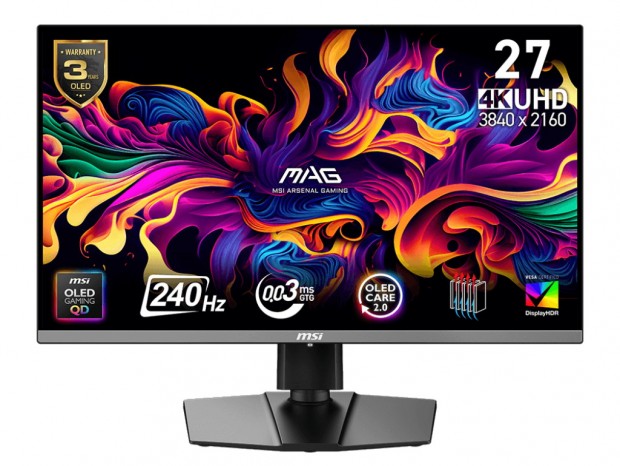 今日のお買い得) 240Hz対応の4K QD-OLEDゲーミングディスプレイ、MSI
