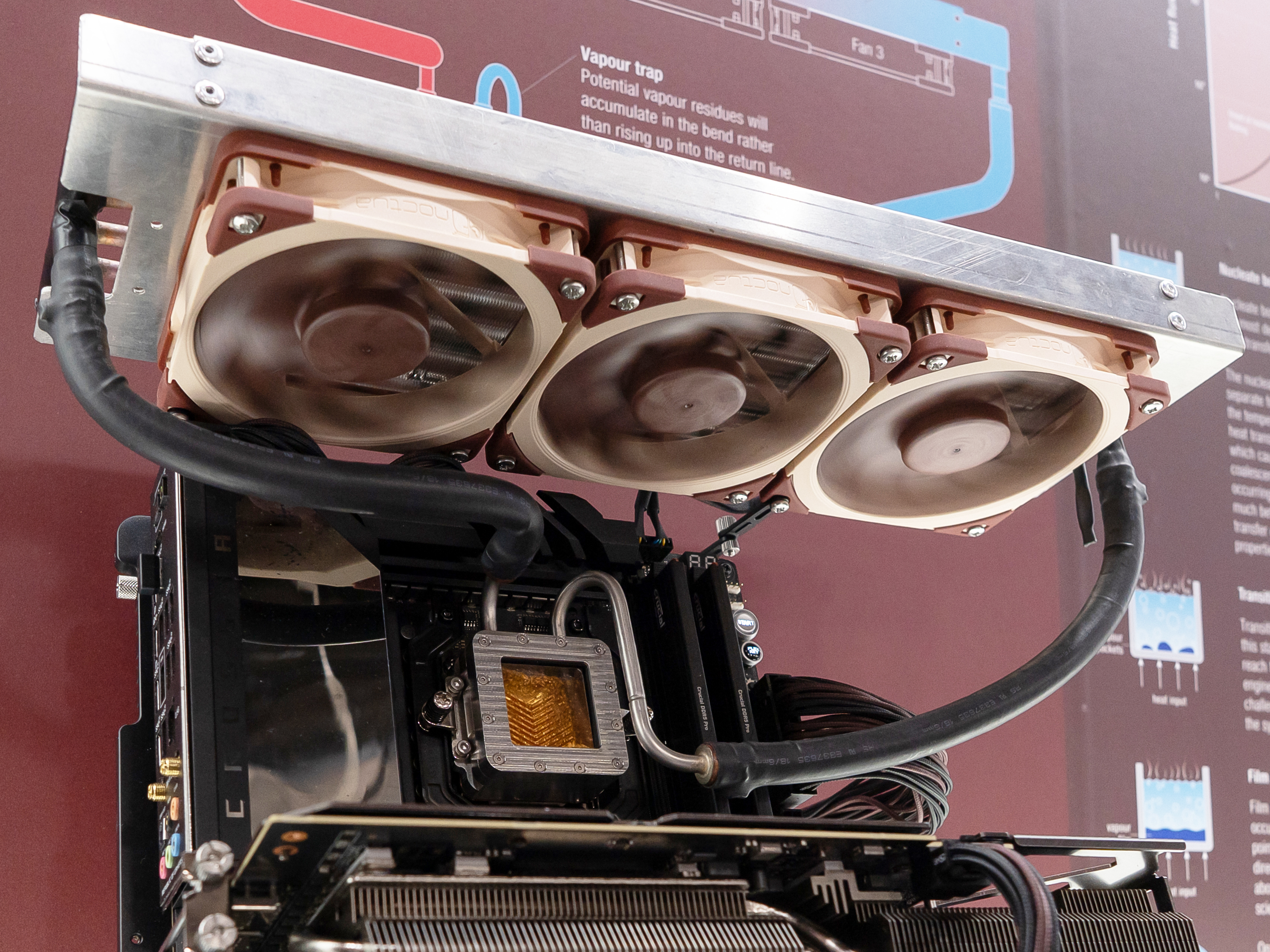 COMPUTEX：Noctua、二相サーモサイフォン式クーラーの実働デモ実施
