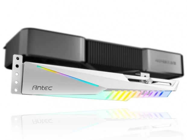 ネジ式調整で幅広いカードをガッチリ支えるGPUサポートステイ、Antec「Dagger ARGB」