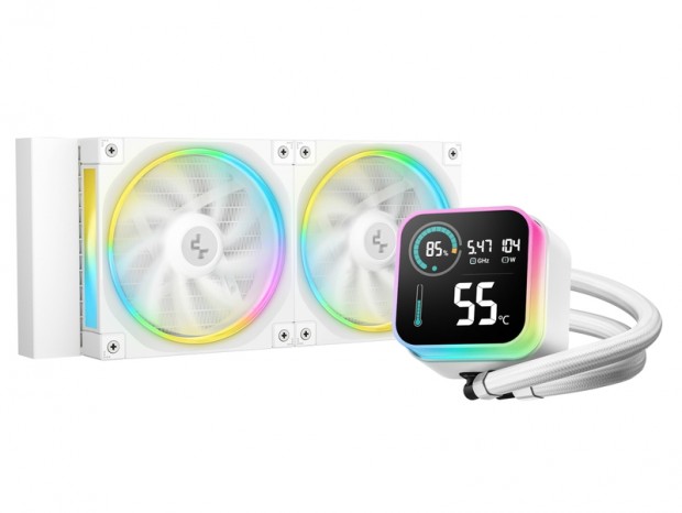 DeepCool、4セグメントディスプレイ搭載AIO水冷「LQ」シリーズに新色ホワイト追加
