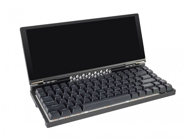 10型の横長ディスプレイを搭載した折りたたみ式メカニカルキーボードがサンコーから