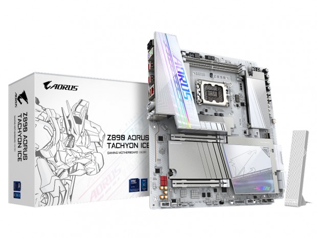 GIGABYTE、ホワイトカラーのOC特化マザーボード「Z890 AORUS TACHYON