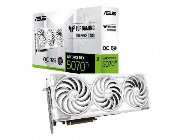 ASUS、ホワイトカラーのトリプルファンクーラーを搭載するGeForce RTX