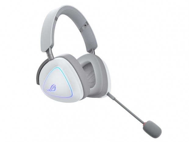 DualFlow Audioやトライモード対応のゲーミングヘッドセット、ASUS「ROG Delta II Moonlight White」