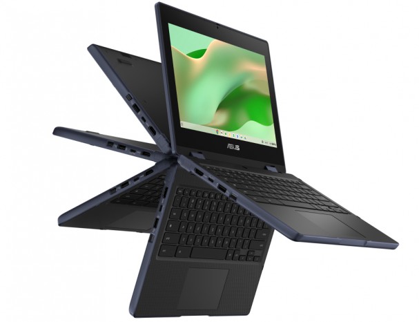 ASUS、MIL-STD 810H準拠の学習向け11.6型フリップ型Chromebookに軽量モデル追加
