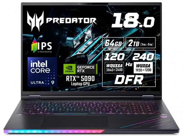 エイサー、Core Ultra 9とGeForce RTX 50シリーズを搭載したハイエンド