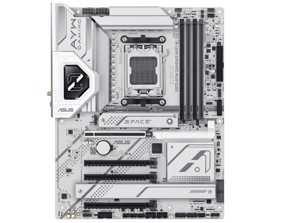 ASUS、Amazon限定の白いゲーミングマザーボード「X870 AYW GAMING WIFI