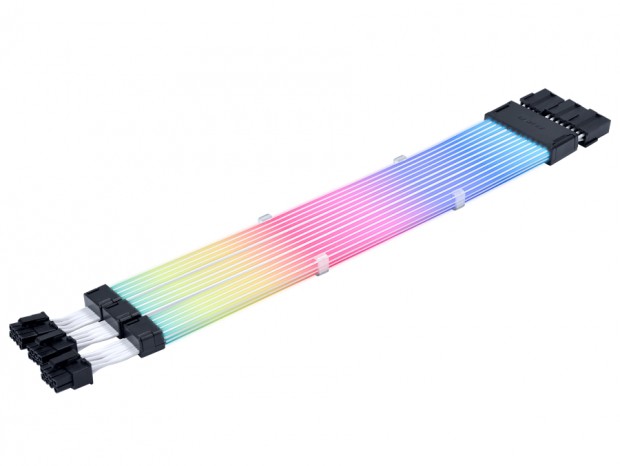 LIAN LI、光るワイヤレス電源ケーブル「Strimer Wireless」にPCIe 8pin×3モデル追加