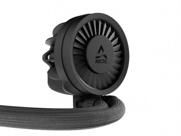 6.9mmH2Oの新型高静圧ファンと38mmラジエーター採用AIO水冷、Arctic