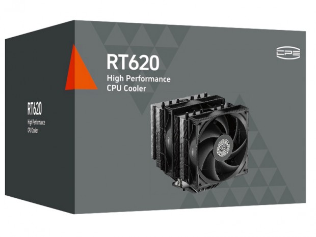 税込5,000円を切るツインタワー型サイドフローCPUクーラー、CPS「RT620-BK」発売