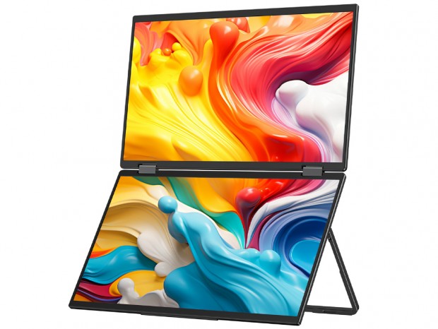 23.8型相当の大画面表示ができる15.6型デュアルモバイルディスプレイがMINISFORUMから