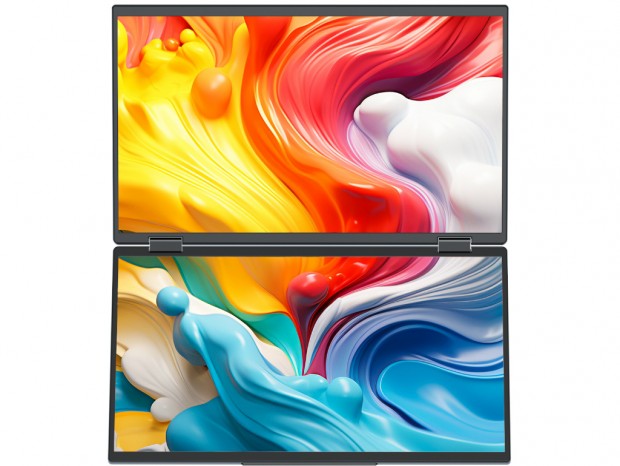 23.8型相当の大画面表示ができる15.6型デュアルモバイルディスプレイがMINISFORUMから