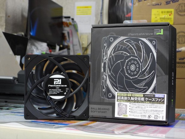120mm PWMファン「PF-P12E-BK-PWM」
