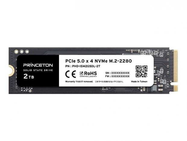 プリンストン、最大10,300MB/sのPCI Express 5.0(x4)SSD「PHD-ISM2G5DL」発売