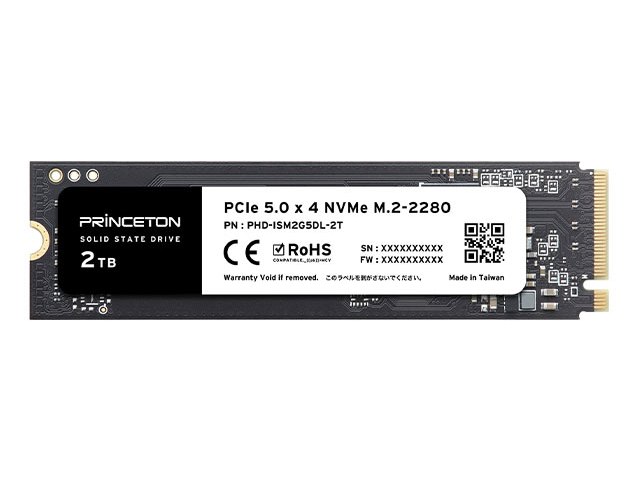 プリンストン、最大10,300MB/sのPCI Express 5.0(x4)SSD「PHD-ISM2G5DL