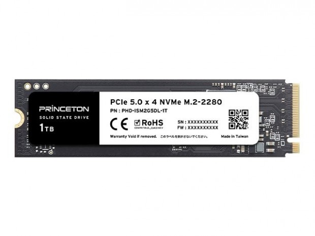 プリンストン、最大10,300MB/sのPCI Express 5.0(x4)SSD「PHD-ISM2G5DL」発売