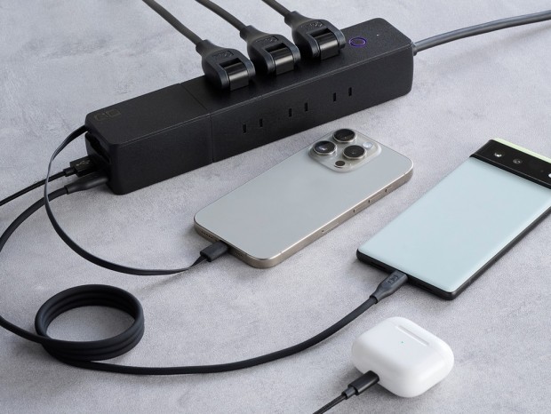 電源環境が全部まとまる、充電器・ケーブル・電源タップの集合体「Polaris STICK Built in CORD REEL」
