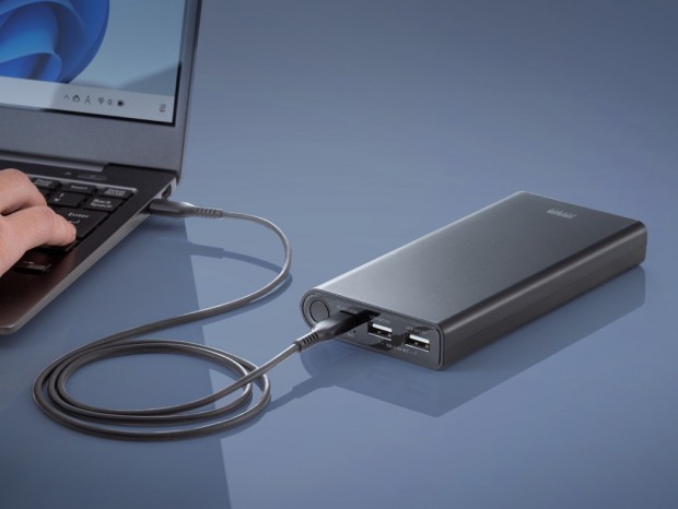 ノートPCを充電できる最大60W出力の19,800mAhバッテリがサンワから発売