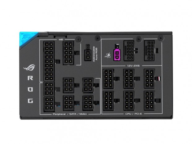 ASUS、電力をリアルタイム表示するマグネット式OLED搭載のROG電源