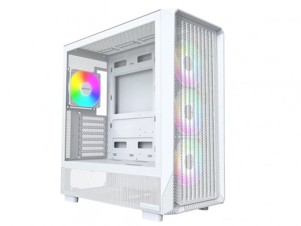 フロント/トップ/リアの大部分を通気口にした高エアフローPCケース、MONTECH「X5」シリーズ