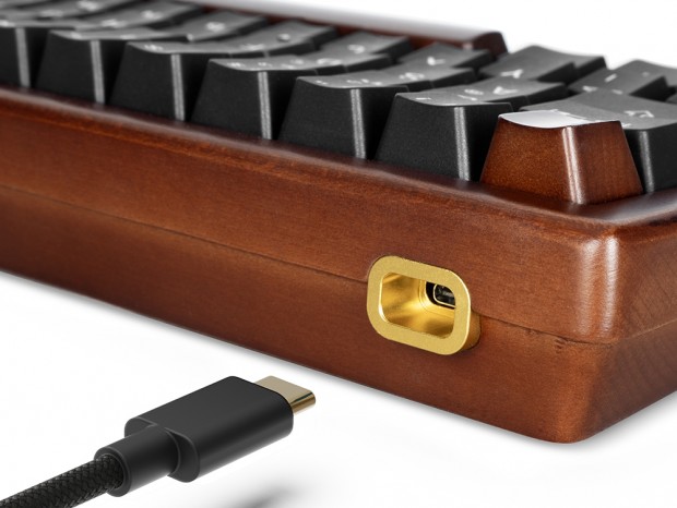 オシャレな木製フレーム採用キーボード、SHARKOON「SKILLER SGK50 Wood」シリーズ