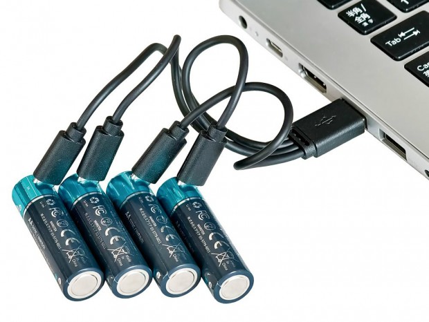 USB Type-C充電に対応する単3形/単4形リチウムイオン電池がエアリアから