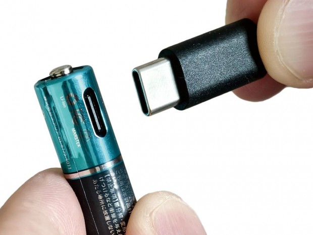 USB Type-C充電に対応する単3形/単4形リチウムイオン電池がエアリアから