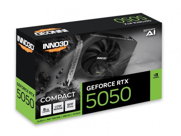 INNO3D、ぶっちぎりで小さい全長148mmの「INNO3D GeForce RTX 5050 COMPACT」など2製品