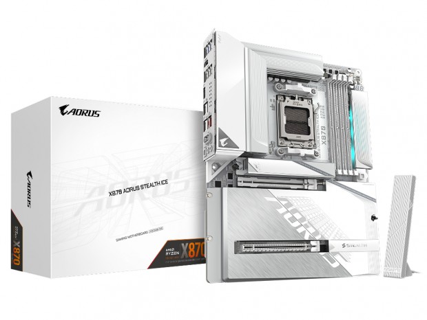 GIGABYTE、ホワイト色の背面コネクタマザーボード「X870 AORUS STEALTH ICE」など2モデル