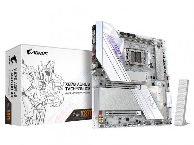 DDR5-9600対応のOC特化AM5マザーボード、GIGABYTE「X870 AORUS TACHYON ICE」発売