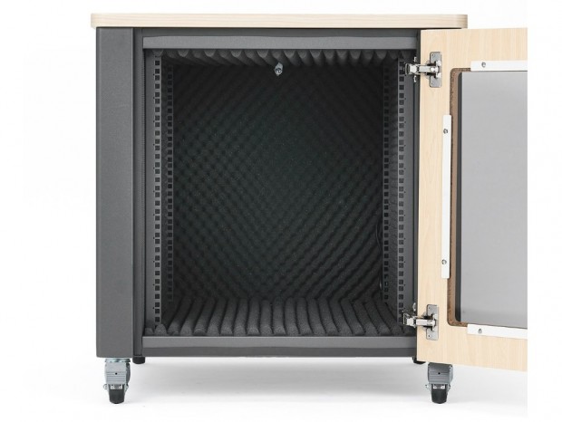 吸音スポンジでノイズを約15dB低減する19インチ防音収納ラック3モデルがサンワダイレクトから