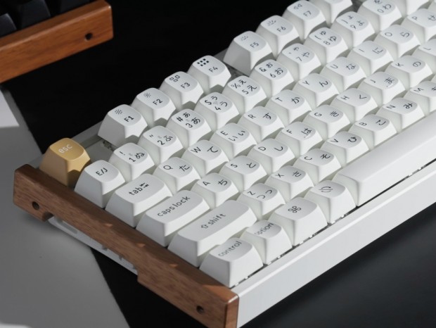 天然木と磁気センサースイッチ採用のテンキーレスキーボード「Keychron