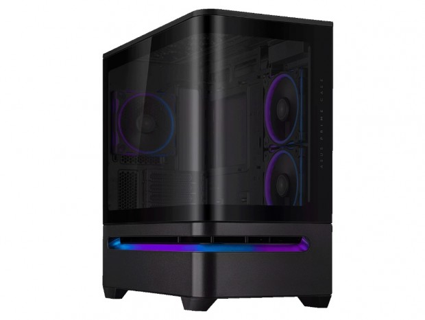 外気を取り込むスロットベントを備えたピラーレスミニタワー、ASUS「PRIME AP202 TG」発売