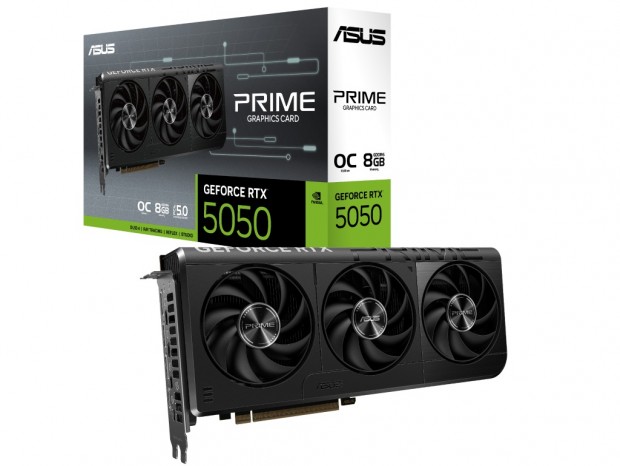 トリプルファンクーラー搭載のGeForce RTX 5050 OCがASUS「PRIME」シリーズから