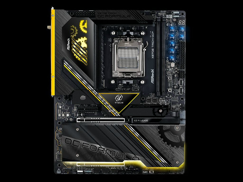ASRock、AM5初のOC向けモデル「X870E Taichi OCF」などAMD X870