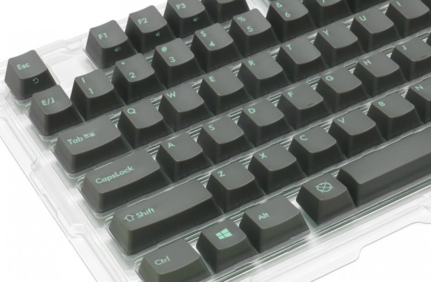 ダイヤテック、2色成形のPBT樹脂採用ワントーンキーキャップセット発売