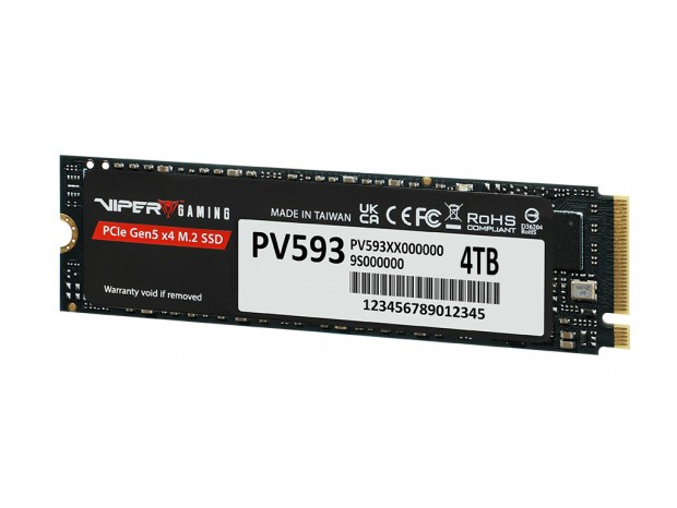 読込14,000MB/s、書込13,000MB/sの高速PCIe 5.0 SSD、Patriot「PV593」