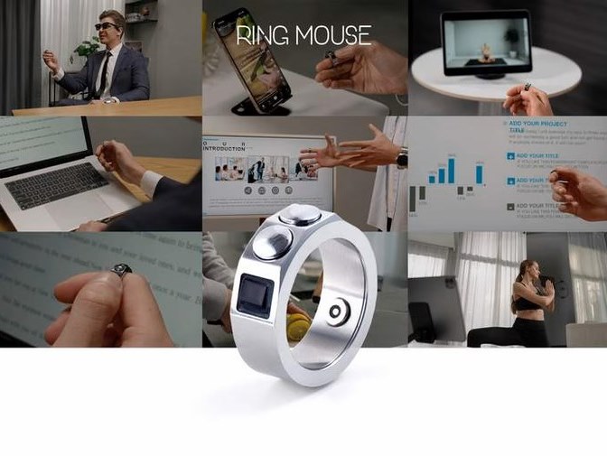 次に来るモノ) いつでもどこでも使える、指輪形の“身につけるマウス