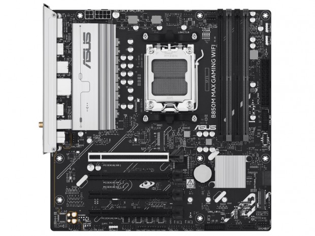 PCIe(x16)×4とM.2スロット×3を搭載したMicroATXマザーボード、ASUS「B850M MAX GAMING WIFI」