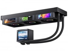 6つの仮想ボタンを備えた小型タッチディスプレイ、CORSAIR「iCUE NEXUS