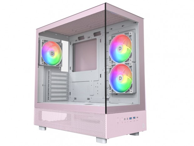 ドスパラ、ピラーレスPCケース「XR PASTEL」に新色パステルピンクを追加