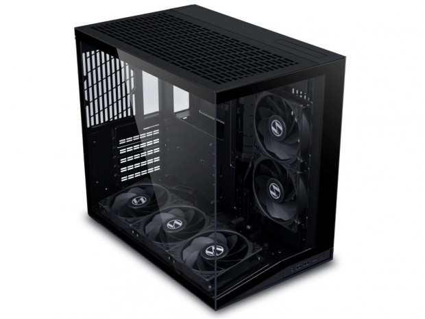 PCケース(自作PC用) Liani O11 mini V2 VGAの冷却性能を改善する傾斜ボトムデザイン採用ピラーレスPC